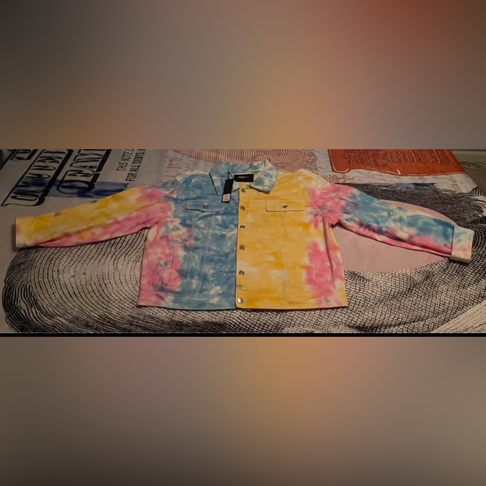 Nova Men Tie Dye Denim Jacket